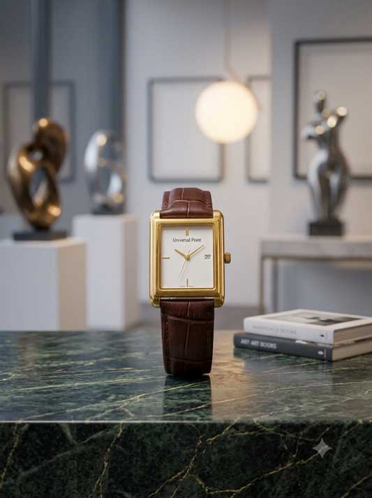 Universal Point Luxury Rectangle Men's Watch